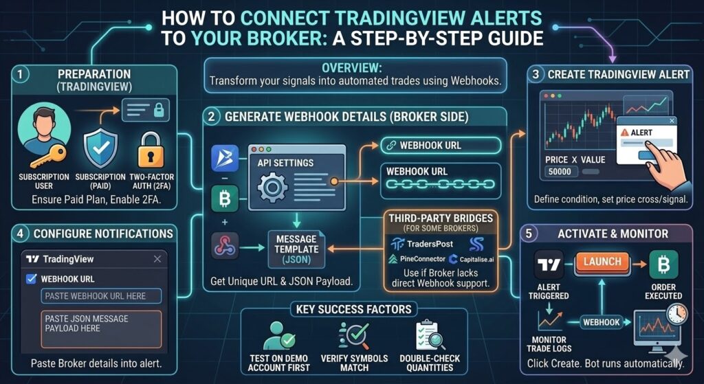 How to Connect TradingView Alerts to Your Broker (Step-by-Step Guide)